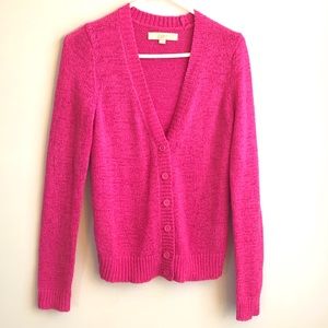 Loft Hot Pink Cardigan